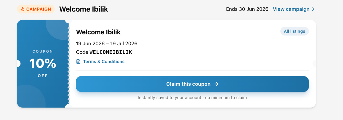 Open the Coupon Center